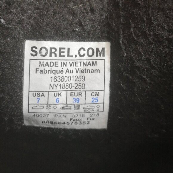 Sorel Waterproof Ladies Removable Insole with Faux Fur Trimmed Size 7 Boots - Picture 3 of 9